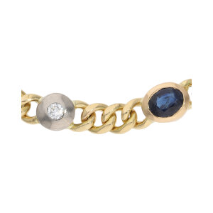 Armband Gold 750 Damen Saphire Diamanten 25326696 Second...