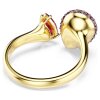 Swarovski Sublima Cocktailring 5752899 Tropfenschliff, Rot, 18K gold plattiert