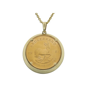 Goldmünzen Kettenanhänger Krügerrand 1...
