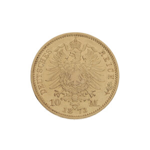 Goldmünze 3,9 Gramm Gold 900 Wilhelm I....