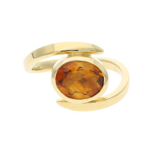 Goldring 750 Unikat Handarbeit Damen Citrin 25326706...
