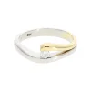 Platinring 950 Gold 750 Brillant 25326711 Second Hand, bereits getragen, wie neu