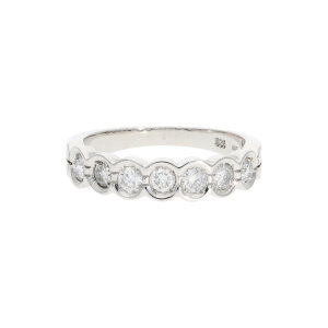 Memoiré Damenring 585 Weißgold ca. 0,89ct...