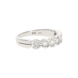 Memoiré Damenring 585 Weißgold ca. 0,89ct...