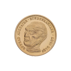 Goldmedaille 3,45 Gramm Gold 900 Konrad Adenauer...