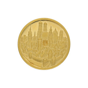 Goldmedaille 3,1 Gramm Feingold 999,9 Patrona Bavariae...