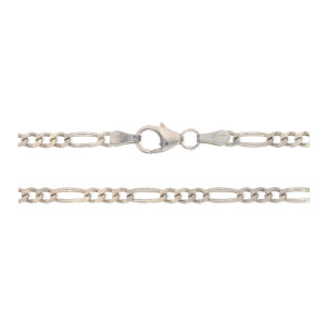 Kette Figaro Silber 925 rhodiniert, poliert JL30-05-5260...