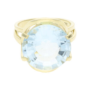 Aquamarin Goldring 585 Damen 25326722 Second Hand,...