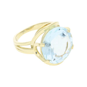 Aquamarin Goldring 585 Damen 25326722 Second Hand,...
