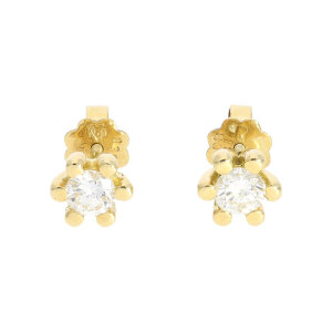 Diamant Ohrstecker 750 Gold ca.0,76 ct Brillant Gewinde...