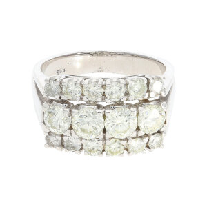 Diamantring 585 Weißgold ca. 2,12 ct Brill. Damen...