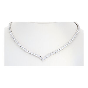 Tennis Collier Weißgold 585 Damen 25326733 Second...