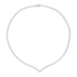 Tennis Collier Weißgold 585 Damen 25326733 Second...