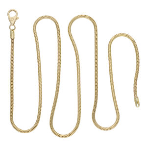 Schlangenkette FBM  Gold 585 Unisex 25326735 Second Hand, getargen, wie neu