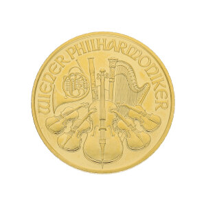 Goldmünze 1/2 Unze Wiener Philharmoniker Feingold...