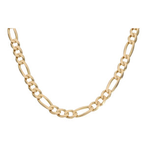 Roségold Halskette Figaro 585 Gold Damen massiv...