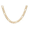 Roségold Halskette Figaro 585 Gold Damen massiv getragen 25326747 Second Hand