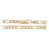 Roségold Halskette Figaro 585 Gold Damen massiv getragen 25326747 Second Hand