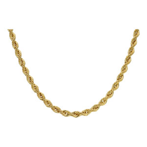 Kordelkette 585 Gold halbmassiv leicht getragen 25326748...