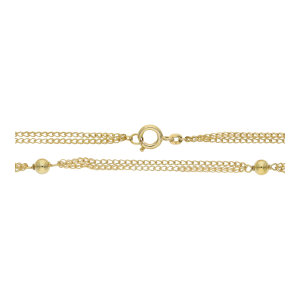Goldkette 585 zweireihig mit Kugeln 25326753 Second Hand,...