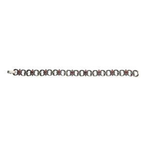 Trachten Armband Damen 835 Silber Granat Second Hand...