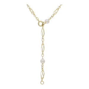 Y-Kette Gold 585 Perlen 25326759 Second Hand, getragen,...