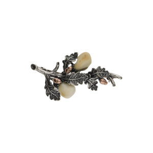 Trachten Brosche 585 Rotgold 835 Silber Grandl Second...