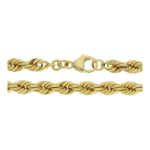 Kordelkette 333 Gold halbmassiv FBM ca. 5,4 mm breit...