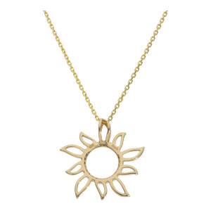 Kettenanhänger Sonne Gold 585 Diamanten 25326770...