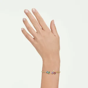Swarovski Imber Armreif 5753259 Verschiedene Schliffe, Mehrfarbig, 18K gold plattiert