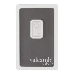 Platinbarren 2,5 Gramm Valcambi Suisse Feinplatin 999,5...