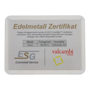 Tafelbarren 50 x 1 Gramm 999 Feingold Valcambi Suisse...