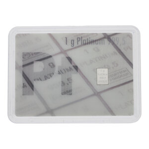 Platinbarren 1 Gramm Valcambi Suisse ESG Feinplatin 999,5...