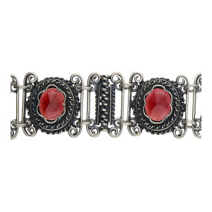 Trachten Armband Silber 835 Granat 25326779 Second Hand,...