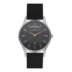 Jacques Lemans Herrenuhr London Leder, Edelstahl 1-2193D...