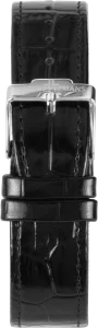 Jacques Lemans Herrenuhr London Leder schwarz, lackiert...