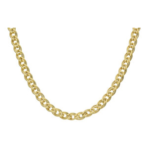 Goldkette Unisex Gold 375 halbmassiv Doppelpanzer...