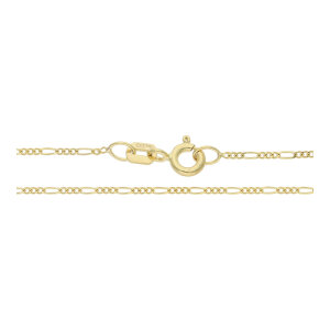 Halskette Gold 333 Figaro 1,1 mm breit JuwelmaLux...
