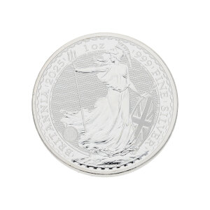 Silbermünze 1 Unze 999 Feinsilber Britannia Charles...