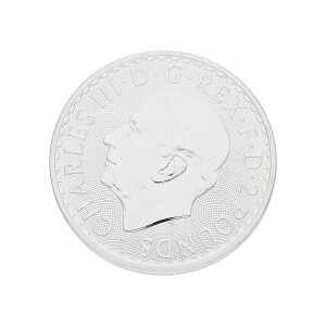 Silbermünze 1 Unze 999 Feinsilber Britannia Charles...