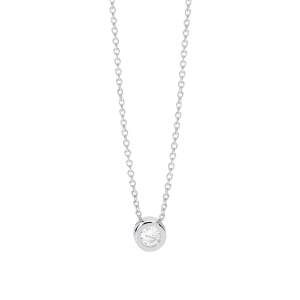 Mabina Halskette in Silber 925 Labor Diamant 0,18 ct...