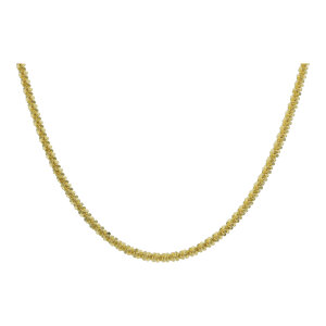 Halskette Silber 925 goldplattiert Criss Cross JuwelmaLux...