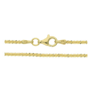 Halskette Silber 925 goldplattiert Criss Cross JuwelmaLux...