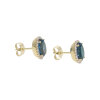 Ohrstecker 333 Gold Blau Topas London Blue Damen Zirkonia JL39-06-0901 JuwelmaLux