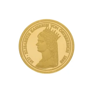 Goldmedaille 9,75 Gramm Feingold 999,9 Elizabeth Kaiserin...