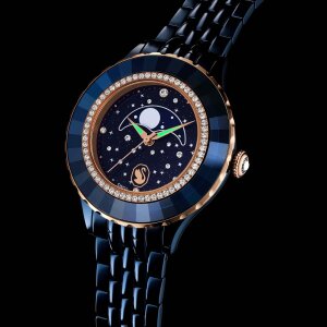 Swarovski Damen Uhr 5743701 Octea Moon Blaues Finish