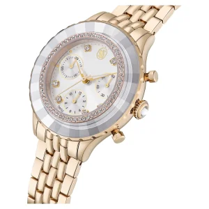 Swarovski Octea Chrono Damen Uhr 5730194 Goldfarben, Champagnergold plattiert