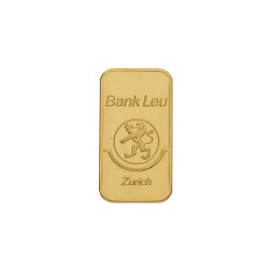 Goldbarren 10 Gramm Feingold 999,9 Bank Leu Zürich...