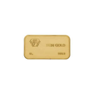 Goldbarren 10 Gramm Feingold 999,9 Bank Leu Zürich...