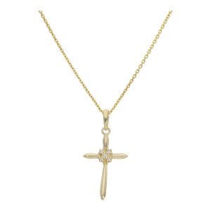 Kreuzanhänger 333 Gold massiv Damen JL39-02-0908...